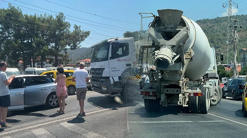 Ortaca'da zincirleme trafik kazası