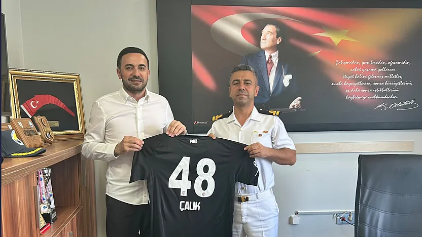 Özkan Torunoğulları'ndan Fethiye Sahil Güvenlik Komutanı Gökhan Çalık'a ziyaret