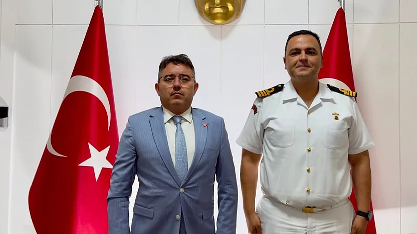 Sahil Güvenlik Güney Ege Grup Komutanı Öğrenci'den Marmaris Kaymakamı Kaya'ya ziyaret