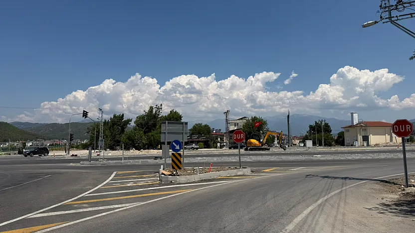 Saklıkent Kavşağı son dokunuşlarla tamamlanıyor