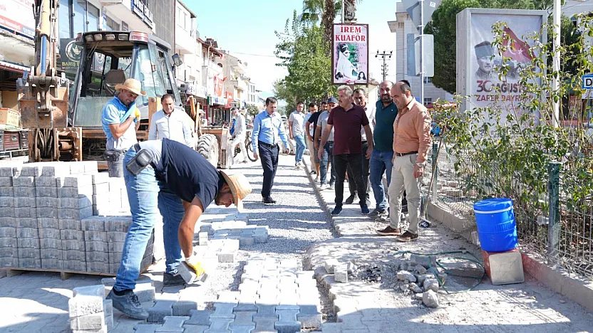 Seydikemer'de Doğalgaz Sonrası Yollar Yenileniyor