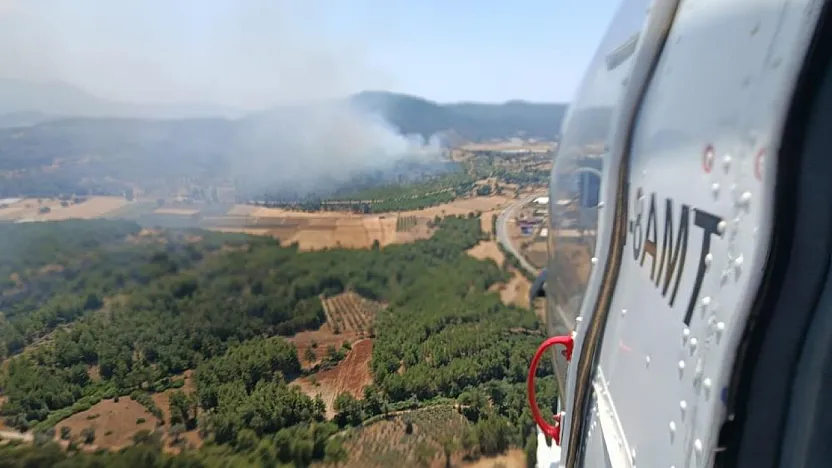 Seydikemer'de orman yangını