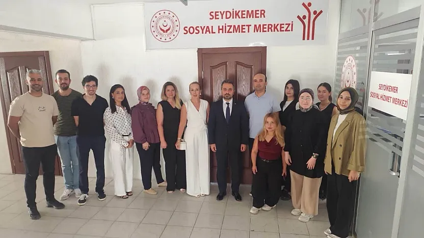 Sosyal Hizmetler İl Müdürü Selçuk Seydikemer'de denetim gerçekleştirdi