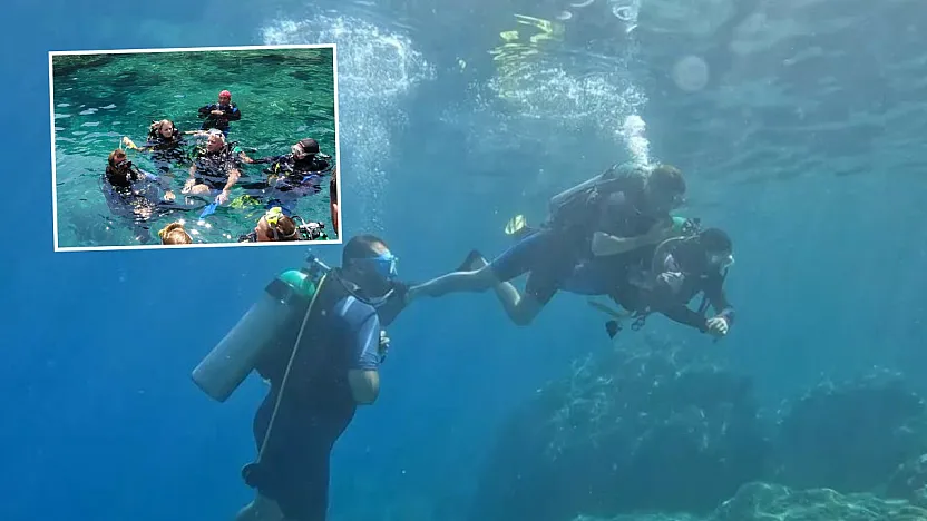 Su altının renkli dünyası, Marmaris'e dalış turizmiyle hayat veriyor