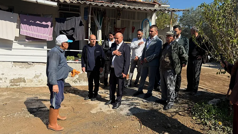 Yakup Otgöz, Dalaman'da su baskınından etkilenen vatandaşları ziyaret etti