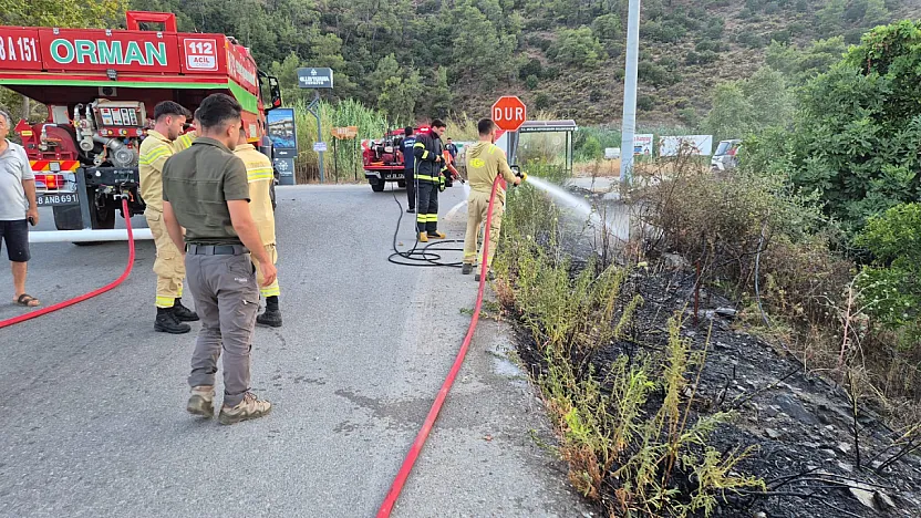 Yanıklar Karaot Plajı Yolunda Elektrik Hattında Patlama