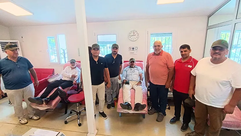 Yeşilay Fethiye Şubesi'nden Kızılay'a kan bağışı desteği