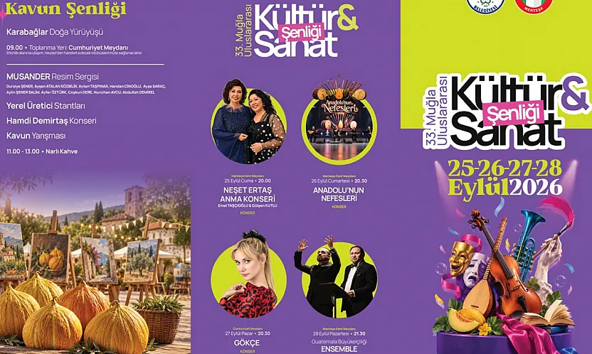 33. Muğla Uluslararası Kültür ve Sanat Şenliği 25 Eylül'de başlıyor