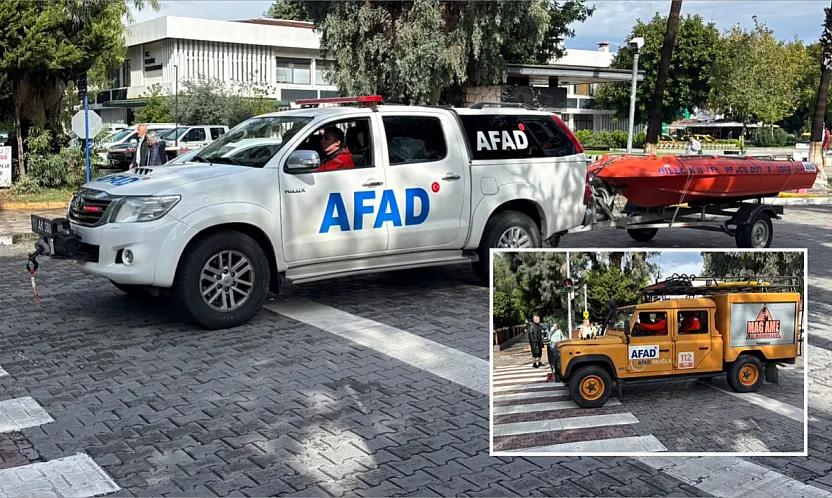 AFAD ekipleri Fethiye'de konuşlandı: Olası olumsuzluklara karşı keşif yapılıyor