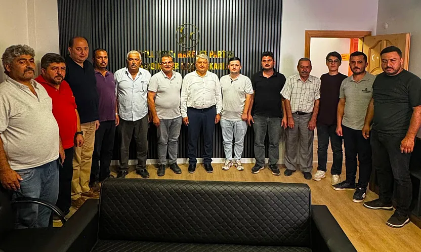 AK Parti Seydikemer İlçe Başkanı Ali Büklü ve Yönetiminden MHP İlçe Başkanı Mehmet Arıç'a Hayırlı Olsun Ziyareti
