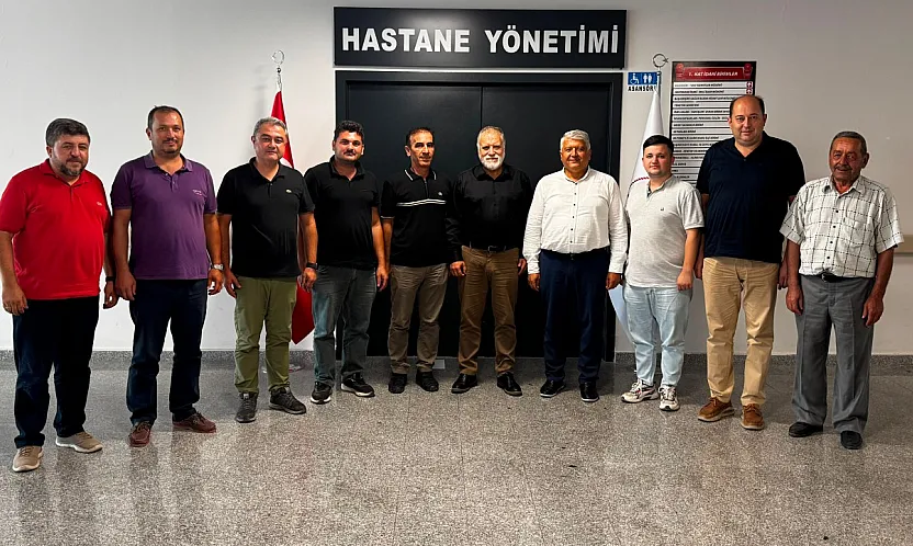 AK Parti Seydikemer İlçe Başkanı Ali Büklü ve Yönetiminden Yeni Başhekim Ertunç Mega'ya Hayırlı Olsun Ziyareti