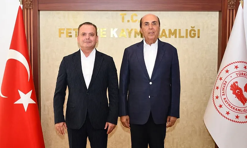 Aydın Ayaydın, Fethiye Kaymakamı Akkaya ile bir araya geldi