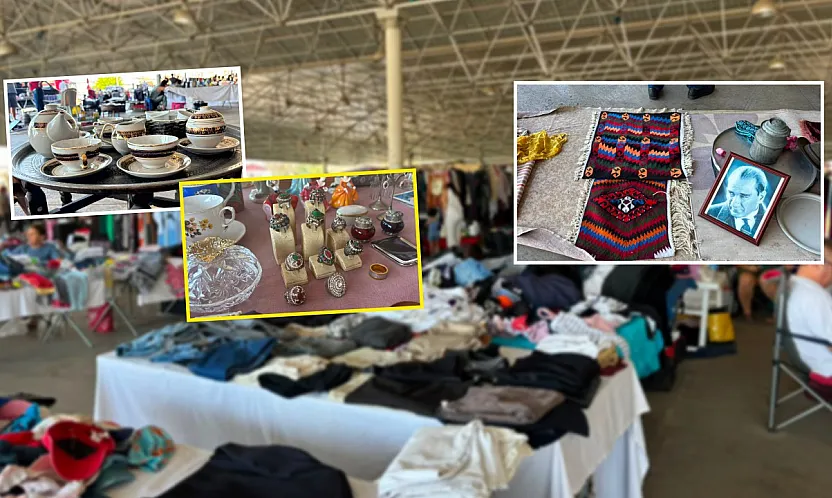 Bakırdan gümüşe, ev eşyasından tekstile: Fethiye Çalıca'da İkinci El Pazarı