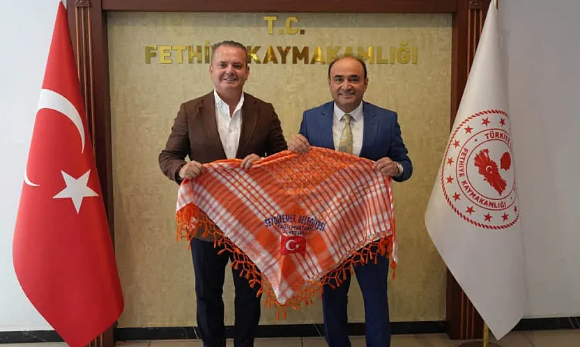 Başkan Akdenizli'den Fethiye Kaymakamı Akkaya'ya 'Seki Güreşleri' daveti
