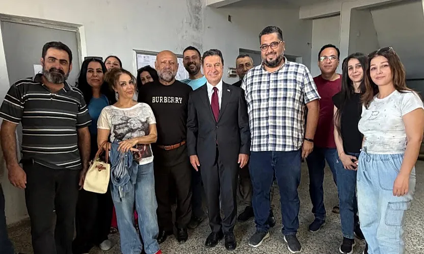 Başkan Aras, Suriye ziyaretinde Bayır-Bucak Türkmenleri ile bir araya geldi
