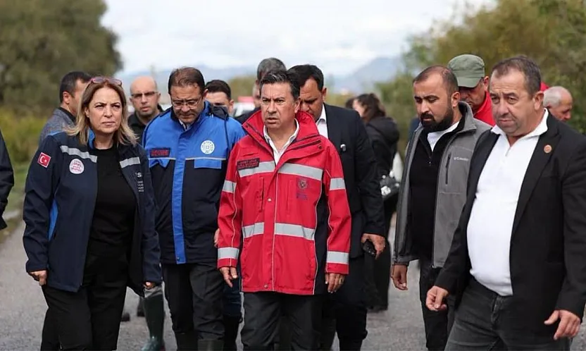 Başkan Aras, taşkın bölgelerinde incelemelerde bulundu