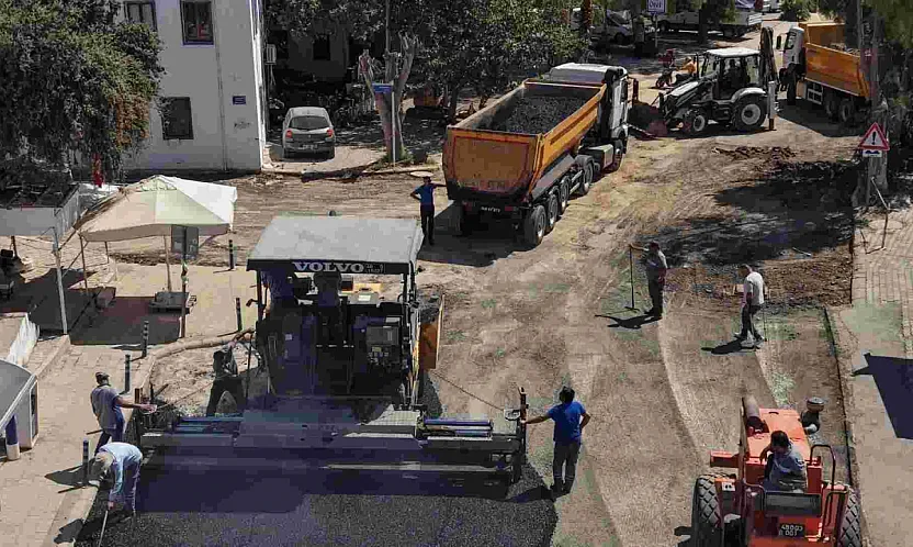 Bodrum'da altyapısı tamamlanan bölgelerde üstyapı çalışmaları hız kesmiyor