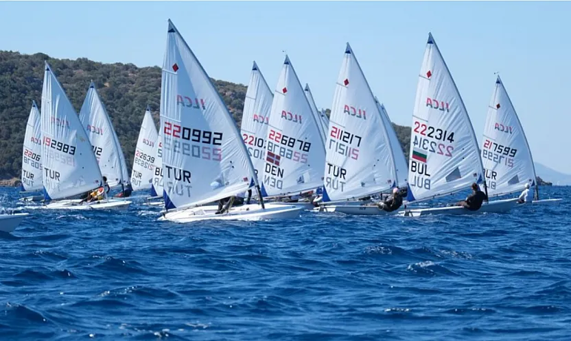 Bodrum'da ILCA Europa Cup'ta yarış heyecanı başladı