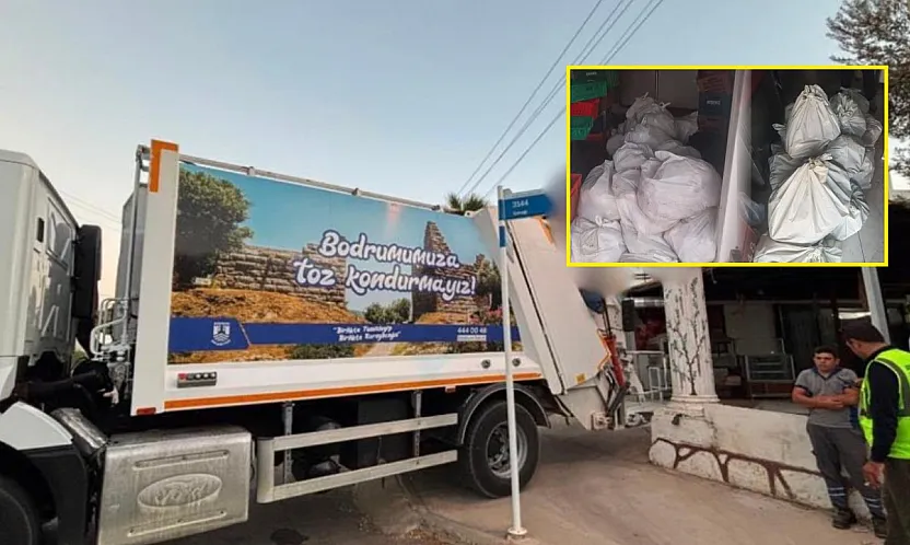 Bodrum'da kapalı kasap deposundan 400 kilo bozuk et çıktı
