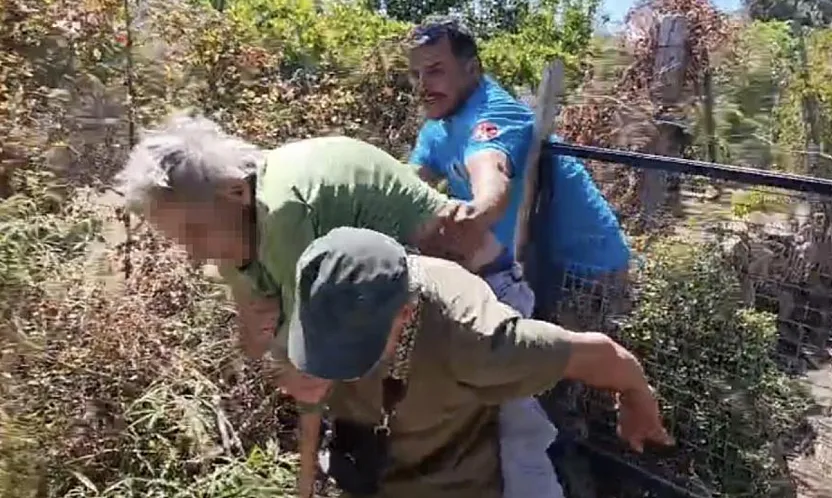 Bodrum'da kendini yakmak isteyen yaşlı kadın makilik alanı ateşe verdi