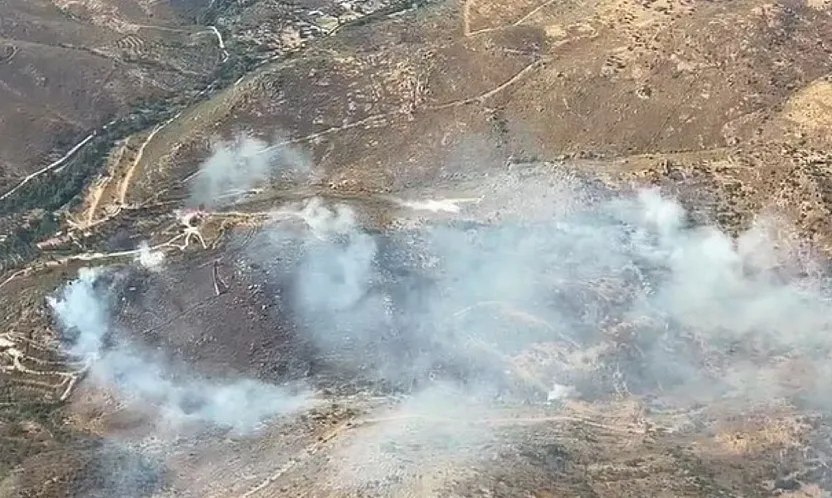 Bodrum'da makilik yangını devam ediyor