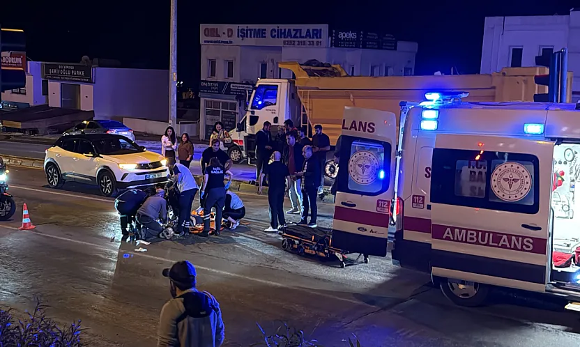 Bodrum'da motosikletin çarptığı yaya hayatını kaybetti
