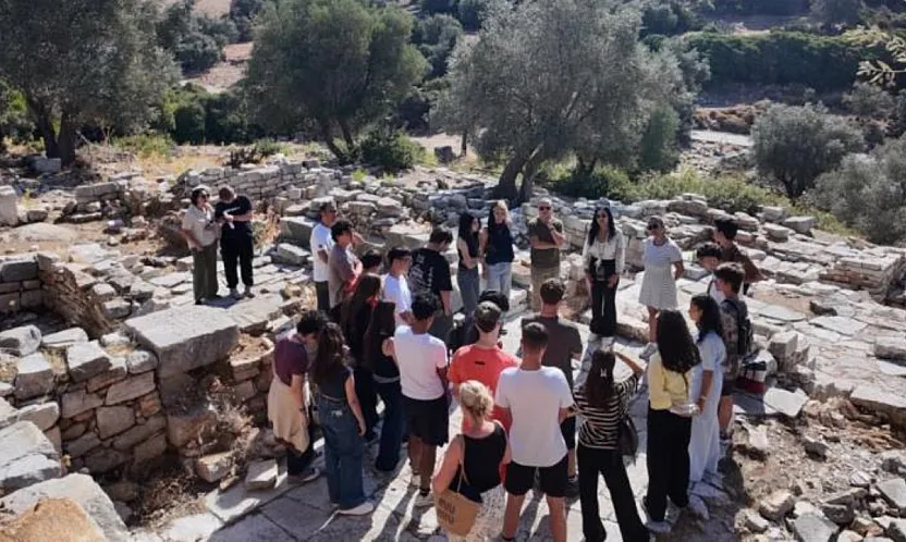 Bodrum'da öğrenciler Pedasa Antik Kenti'nde tarih ve doğayla buluştu