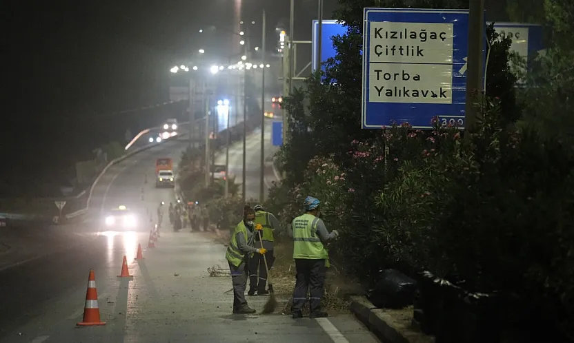Bodrum'da refüj bakım çalışmaları gece yapılıyor