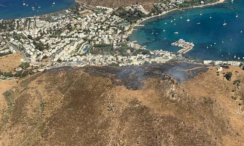 Bodrum'daki yangın kontrol altına alındı