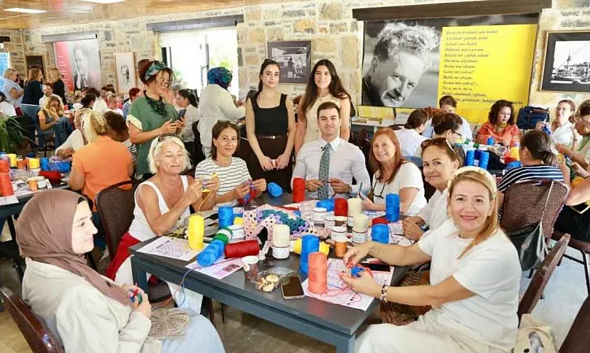 Bodrum sokakları kadınların ördüğü motiflerle renklenecek