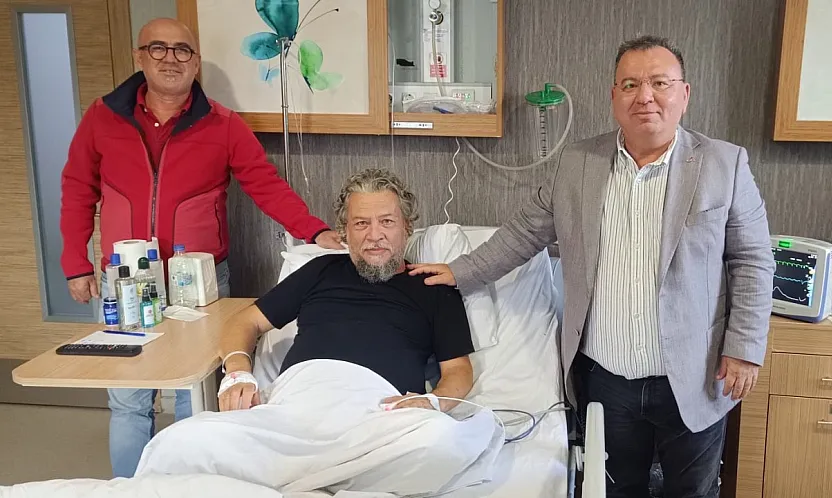 Bülent Uysal, tedavisi süren Seda Köktener'i ziyaret etti