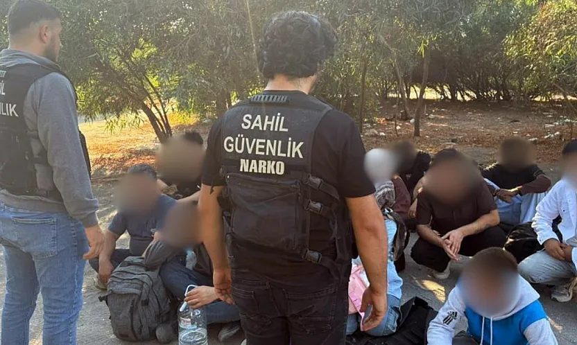 Dalaman'da 18 düzensiz göçmen yakalandı