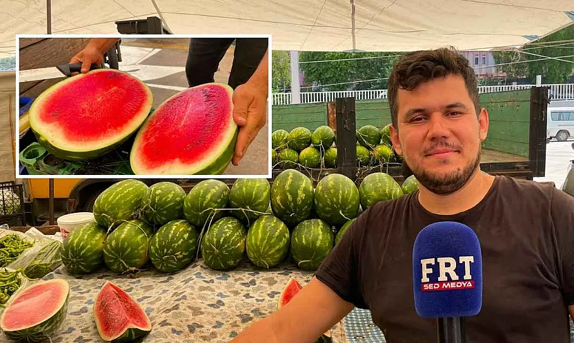 Dalaman'ın meşhur 'Otobüs Karpuzu' Fethiye tezgahlarında