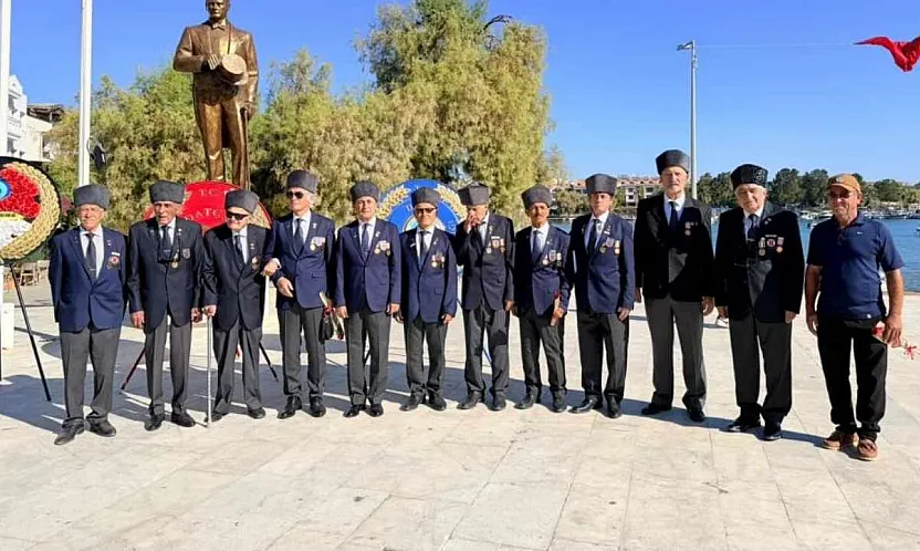 Datça'da gaziler için tören düzenlendi