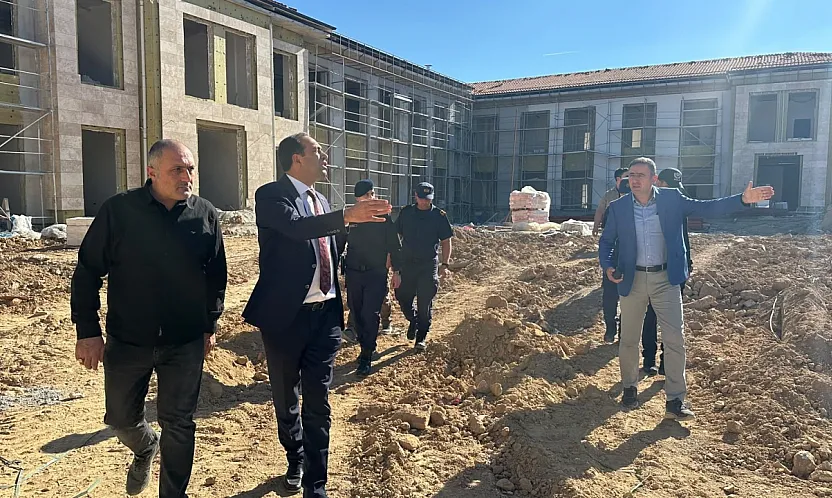 Datça'da Hükümet Konağı inşaatında inceleme