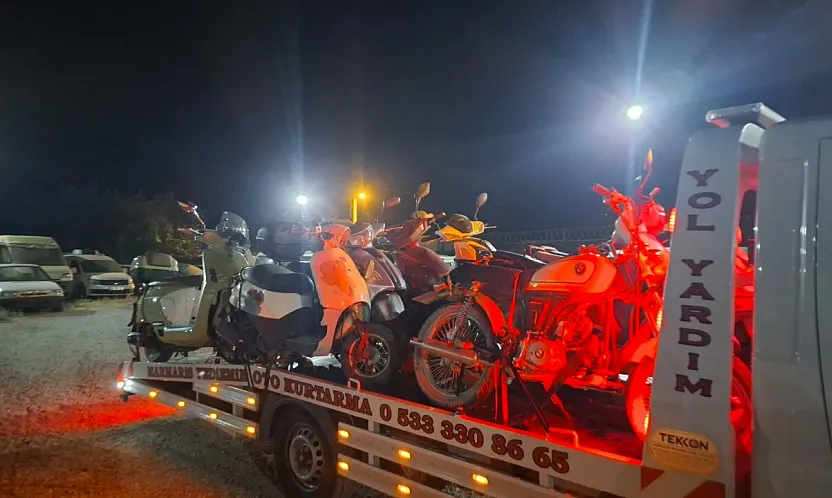 Datça'da motosiklet denetimi: '19 araç trafikten men edildi'