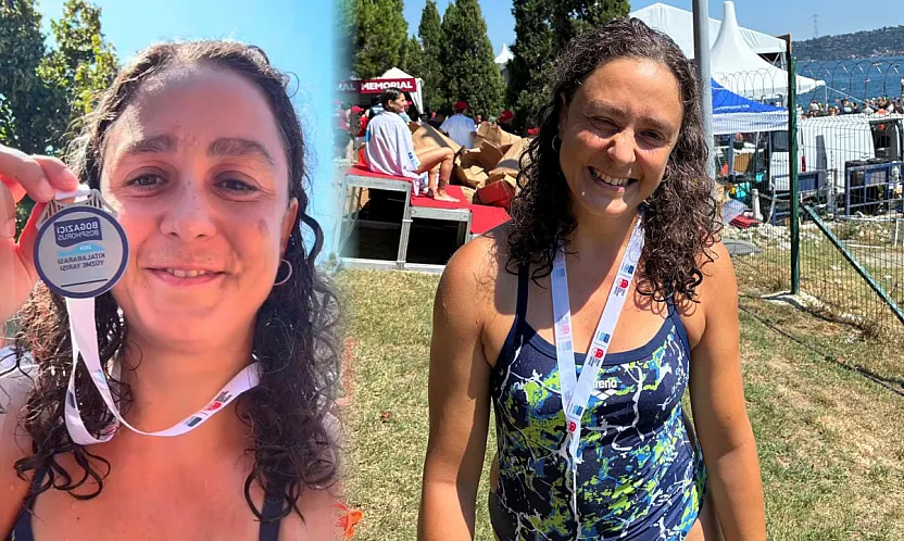 Datçalı Yüzücü Ceyda Pekşen Asya'dan Avrupa'ya Yüzerek Geçti