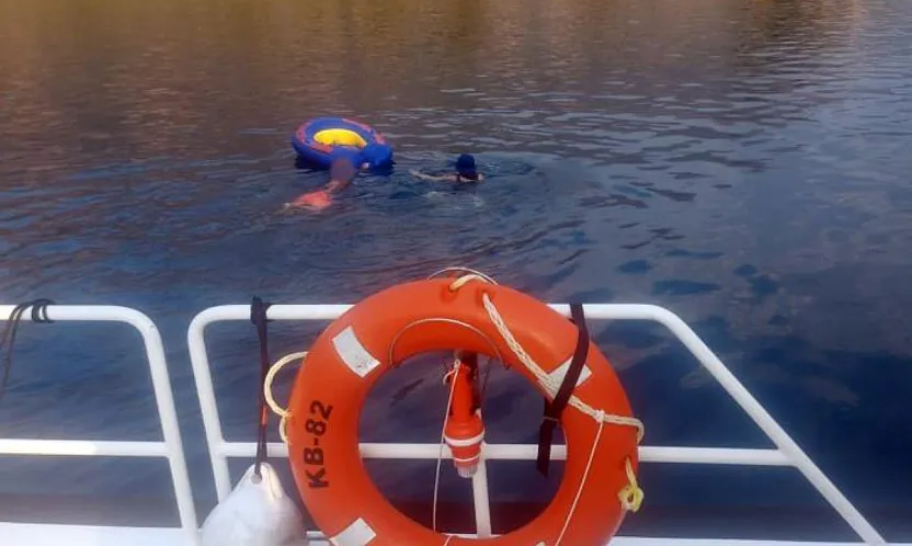Fethiye Açıklarında Akıntıya Kapılan Biri Çocuk İki Kişi Kurtarıldı