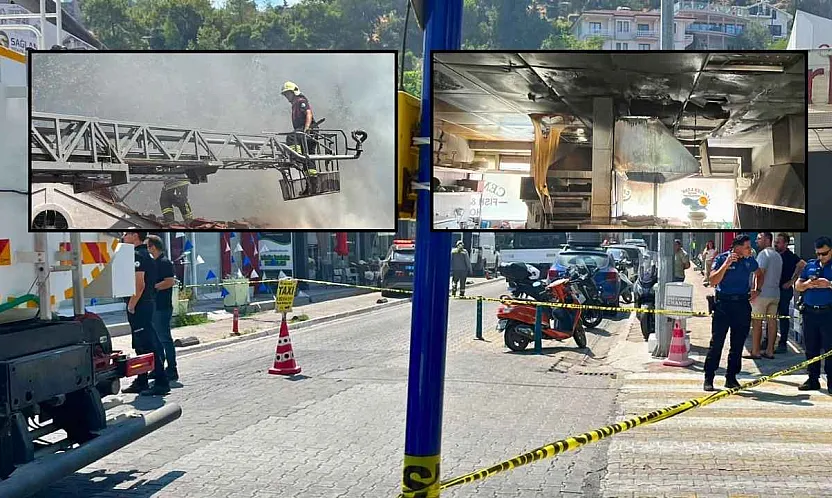 Fethiye Balık Pazarı'ndaki yangın kontrol altına alındı