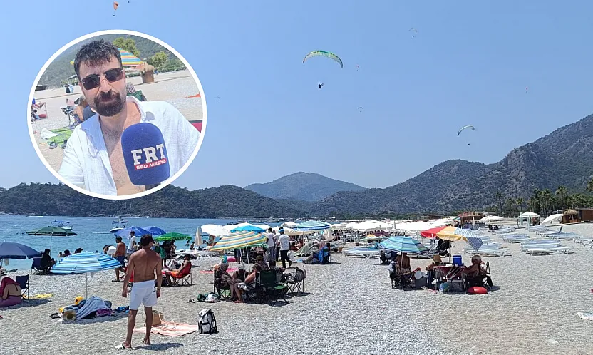 Fethiye Belcekız Plajı tatilcilerin gözdesi olmayı sürdürüyor