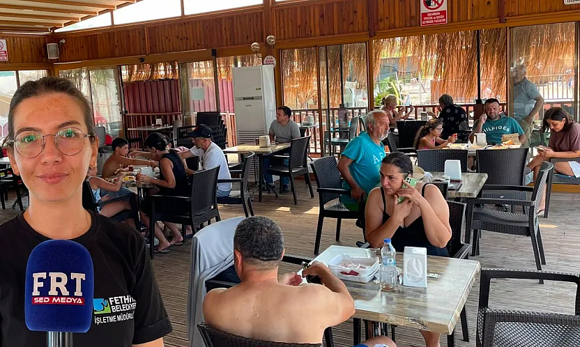 Fethiye Belediyesi Çalış Halk Plajı'nda uygun fiyatlar yüz güldürüyor