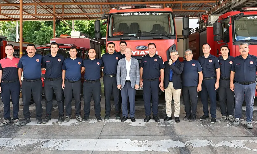 Fethiye Belediyesi'nden itfaiyecilere İtfaiye Haftası ziyareti