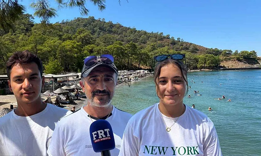 Fethiye Büyük Samanlı Koyu'nda yoğun sezon: Öğrenciler turizmi sahada öğreniyor