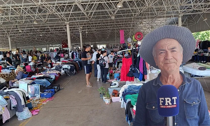 Fethiye Çalıca Pazaryeri'nde ikinci el hareketliliği: 'En azından harçlığımızı çıkarıyoruz'