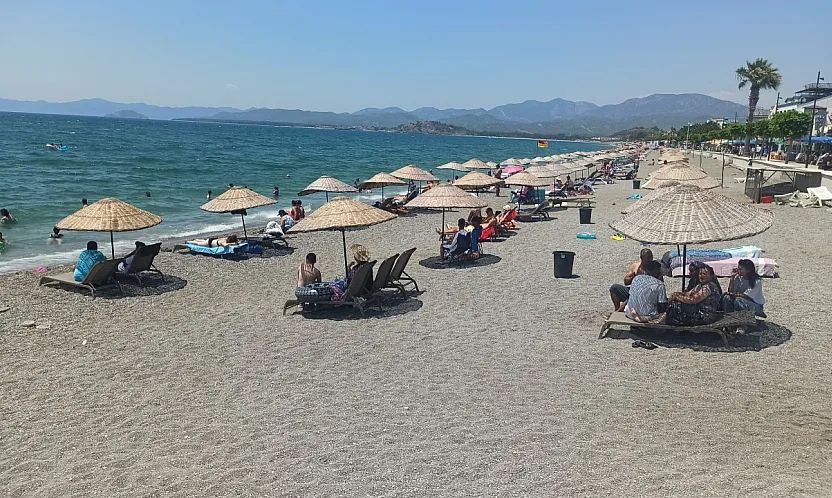 Fethiye Çalış Sahili Sıcaktan Bunalanların Tercihi Oldu