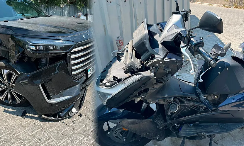 Fethiye Çalış'ta motosiklet ile otomobil çarpıştı: 1 yaralı
