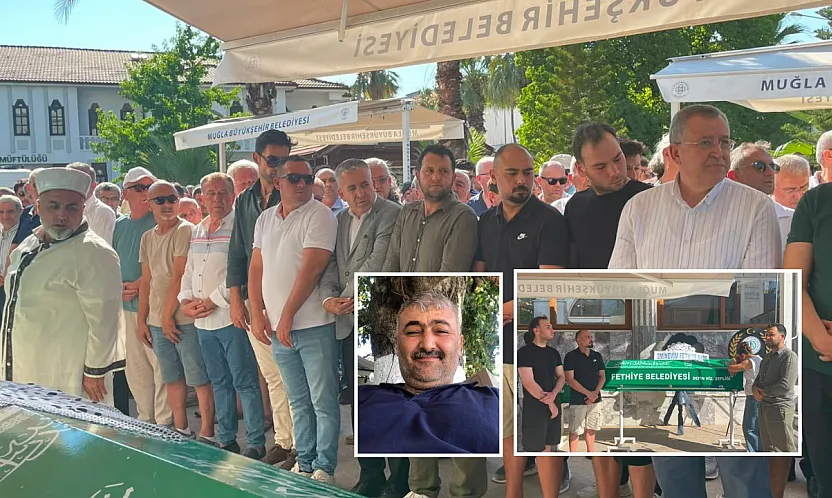 Fethiye Çarşı Caddesi esnaflarından Ömer Eriz son yolculuğuna uğurlandı