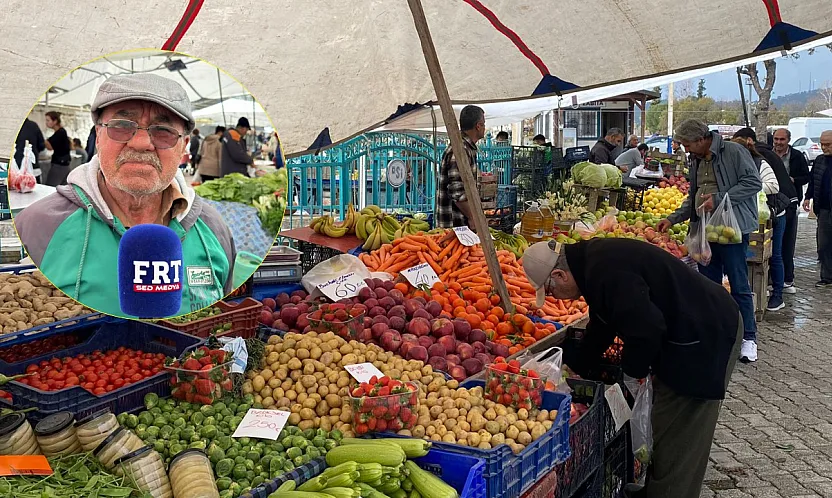 Fethiye Cuma Pazarı'nda yağmura rağmen hareketlilik
