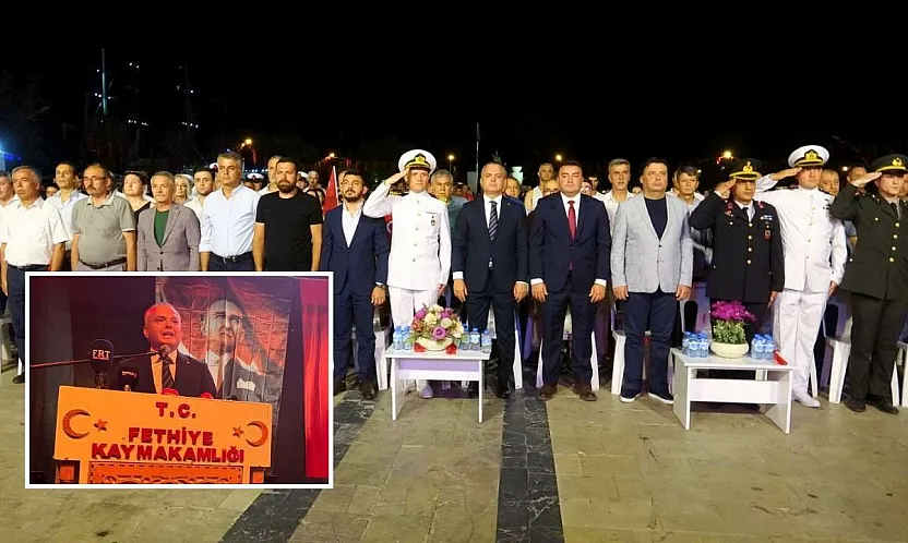 Fethiye'de 15 Temmuz Demokrasi ve Milli Birlik Yürüyüşü Gerçekleştirildi