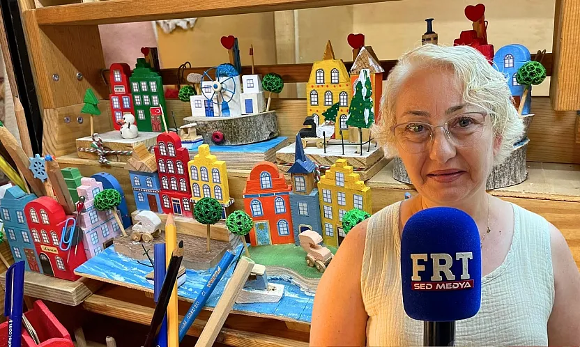 Fethiye'de ahşaba hayat veren dokunuşlar, emekle sanata dönüşüyor